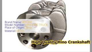 Hino 300 N04C Wał korbowy 13411 E0071 Wysokiej jakości części