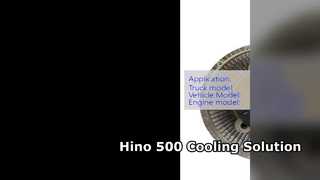 Sprzęgło wentylatora Hino 500 16250 E0070 J08E silnika