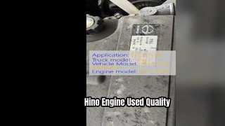 Silnik Hino J08C używany w ciężarówce Hino 500