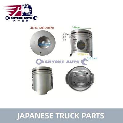 Japońskie części ciężarowe ME220470 tłok Assy dla MITSUIBISHI CANTER 4D34 4D34T Ciężarówka ISUZU TRUCK PARTS